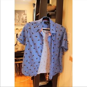 F21 men’s tropical print shirt.